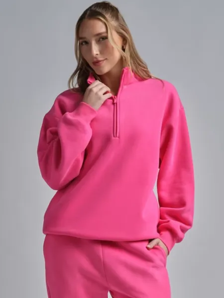 Basic Quarter Zip Mock Neck